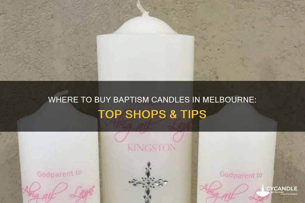 where to buy baptism candle melbourne