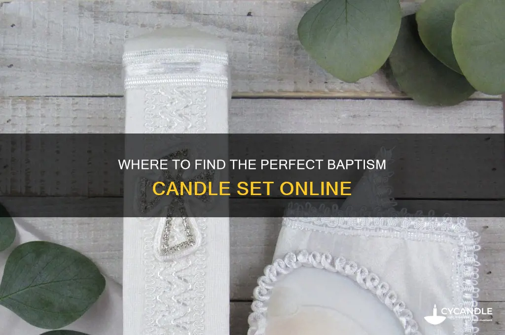 where to buy baptism candle set