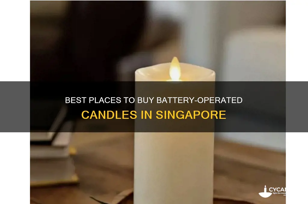 where to buy battery candles in singapore