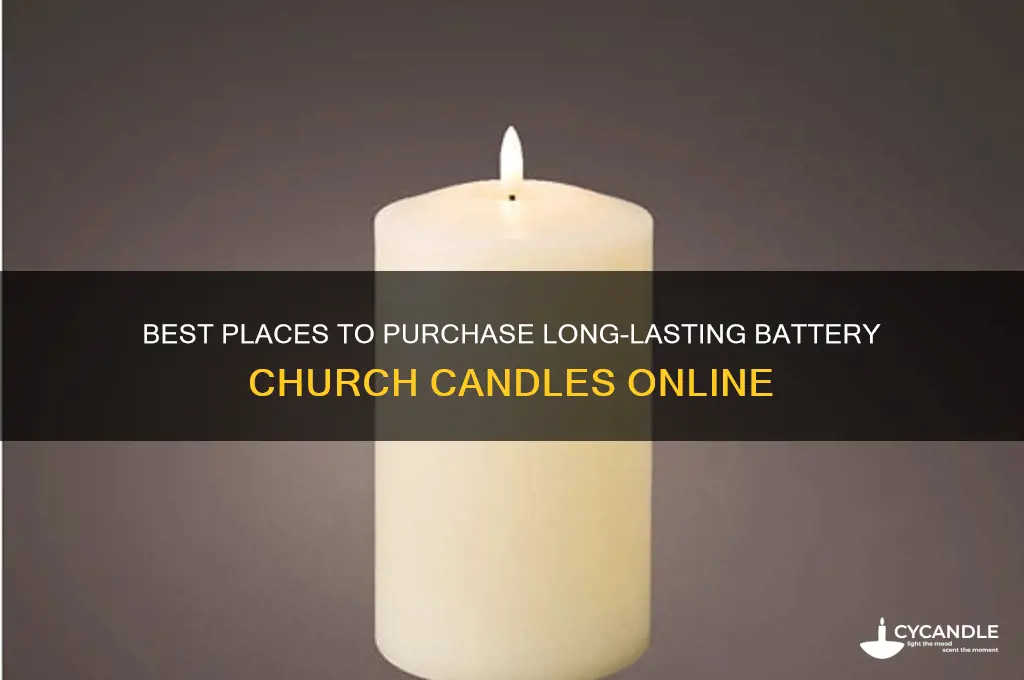 where to buy battery church candles