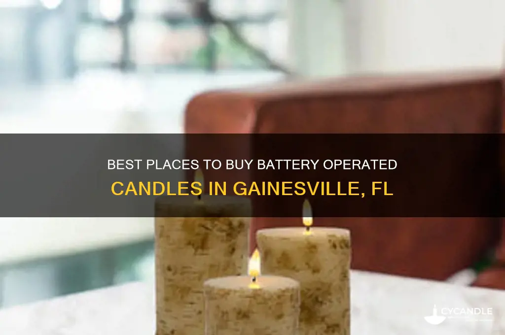 where to buy battery operated candles in gainesville fl