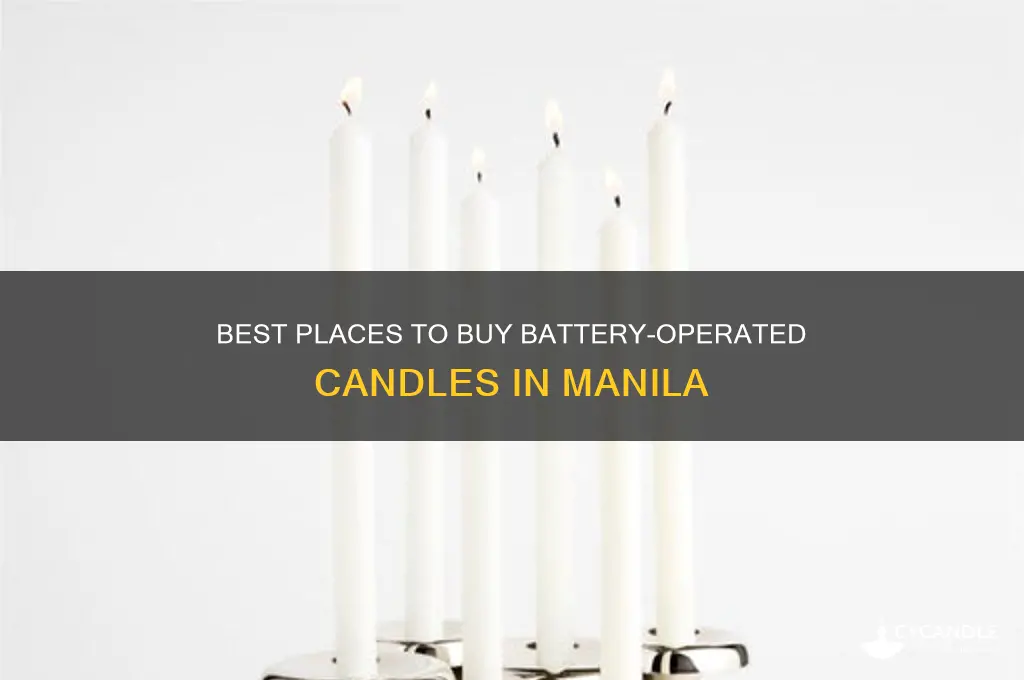 where to buy battery operated candles in manila