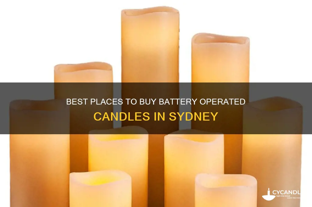 where to buy battery operated candles in sydney