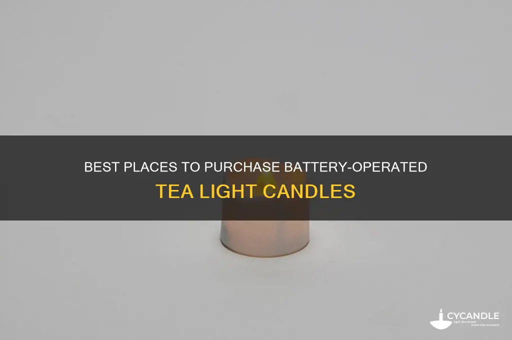 where to buy battery operated tea light candles