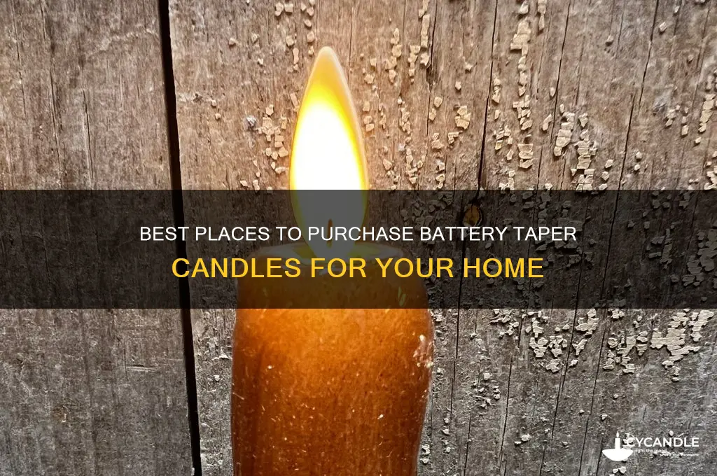 where to buy battery taper candles