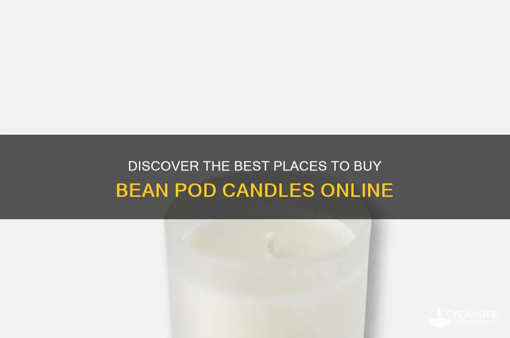 where to buy bean pod candles