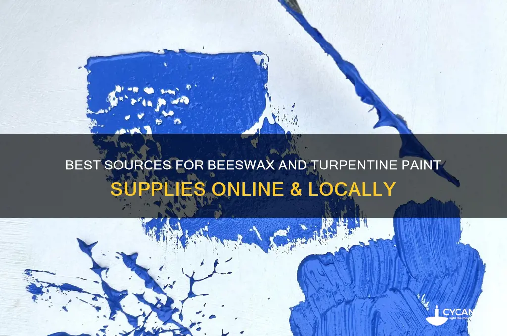 where to buy beeswax and turpentine paint