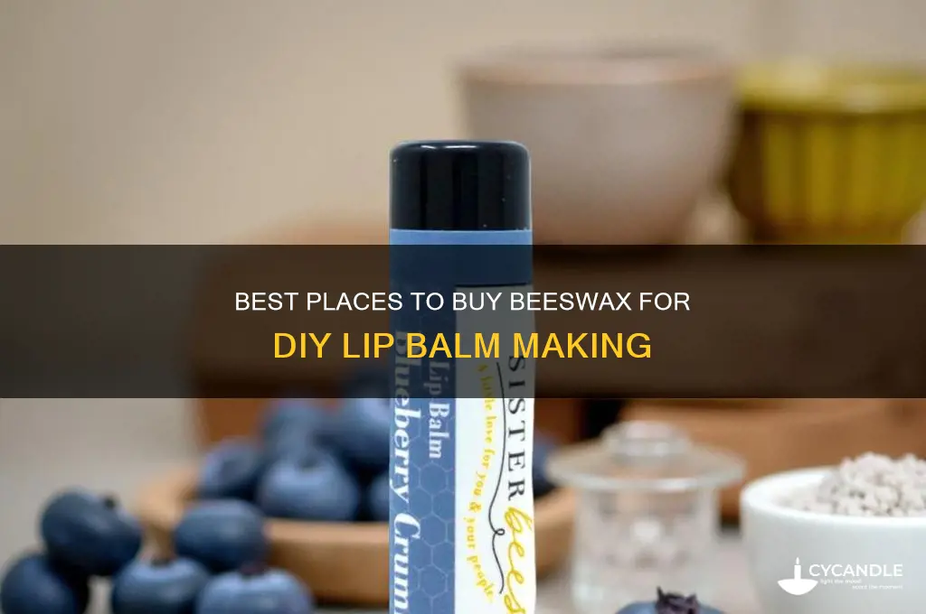 where to buy beeswax for making lip balm
