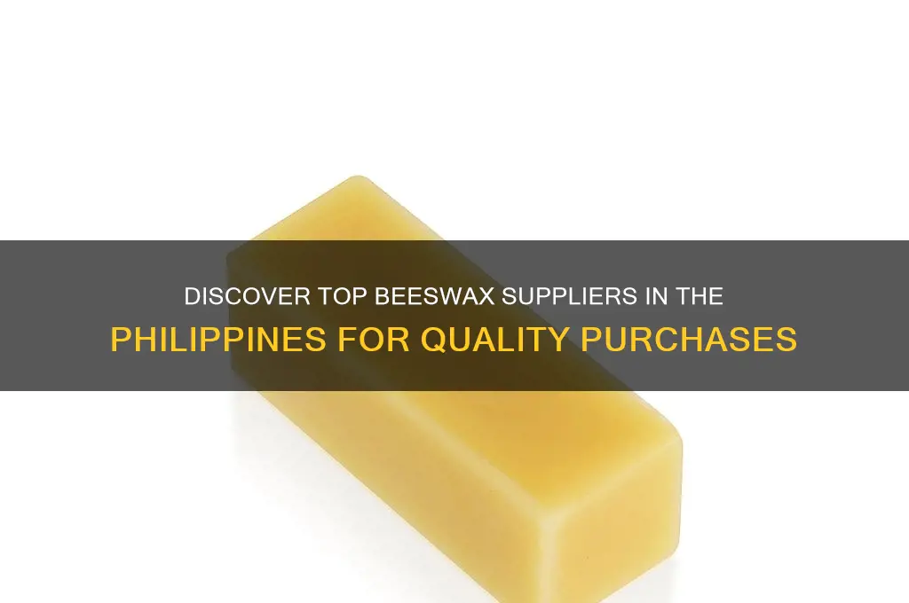 where to buy beeswax in the philippines