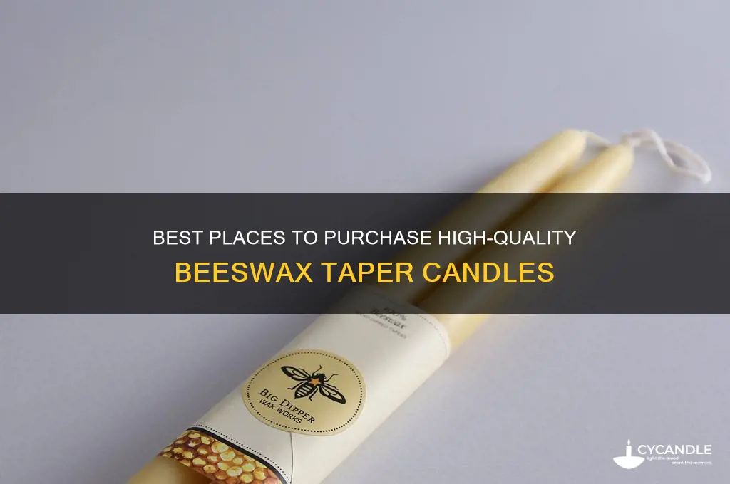 where to buy beeswax taper candles