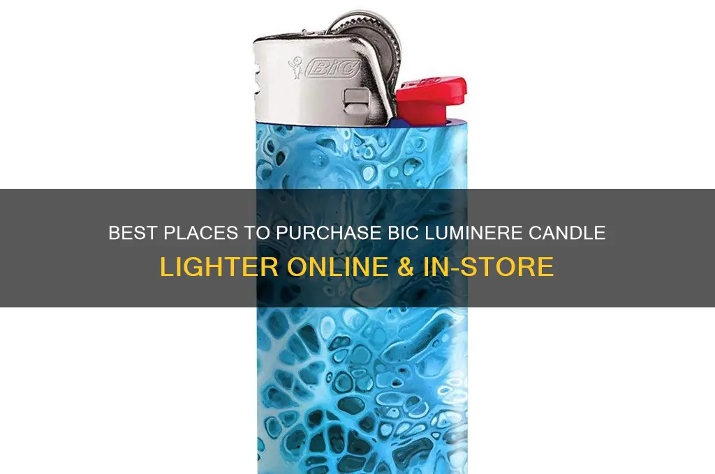 where to buy bic luminere candle lighter