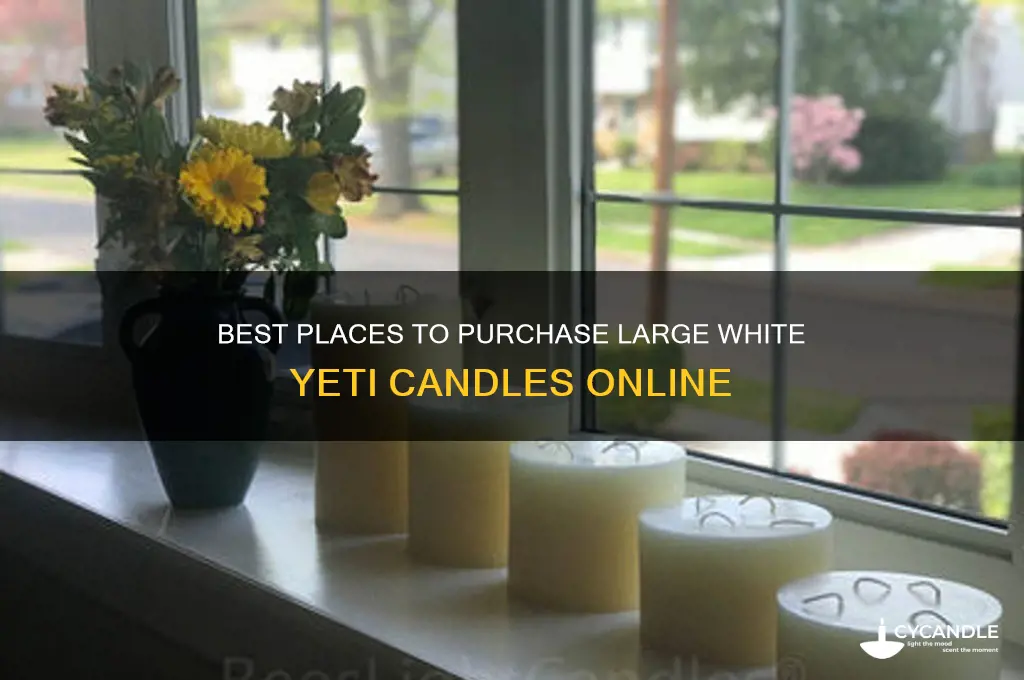 where to buy big white yeti candles
