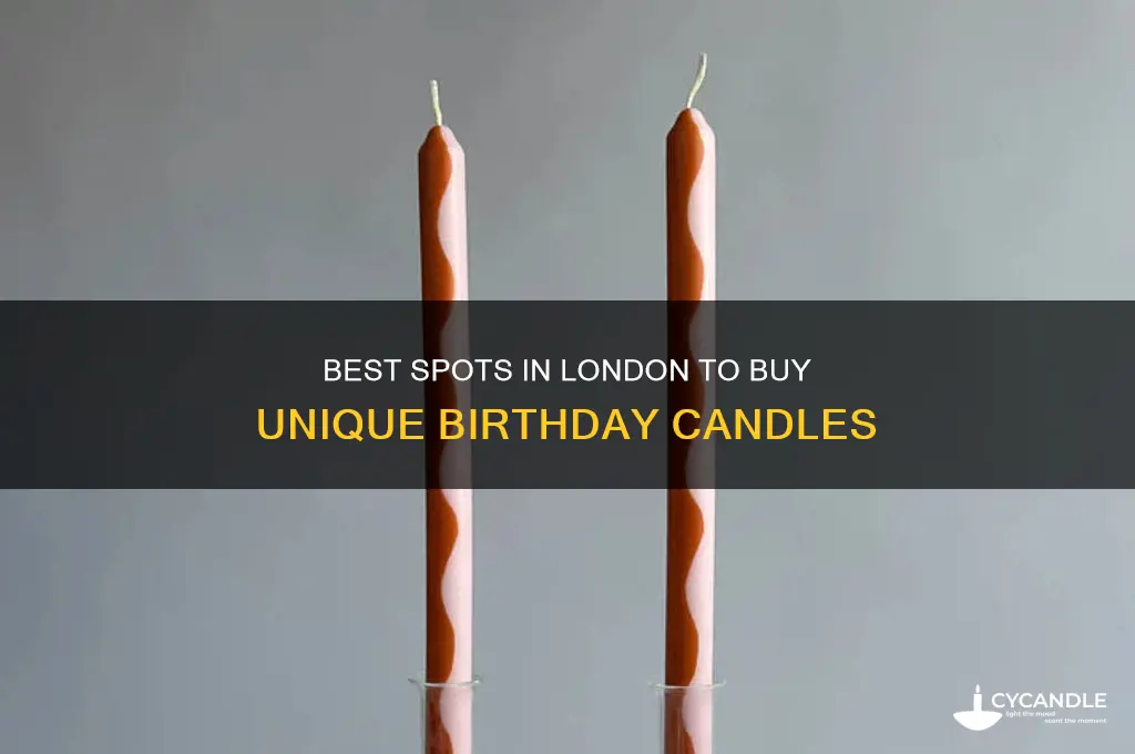 where to buy birthday candles in london