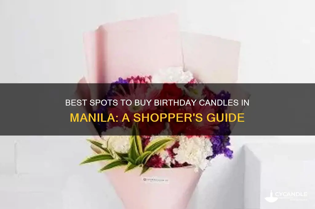 where to buy birthday candles in manila