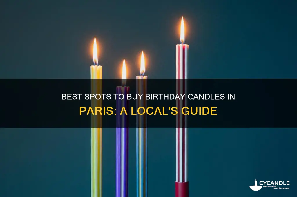 where to buy birthday candles in paris