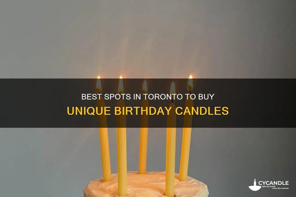 where to buy birthday candles in toronto