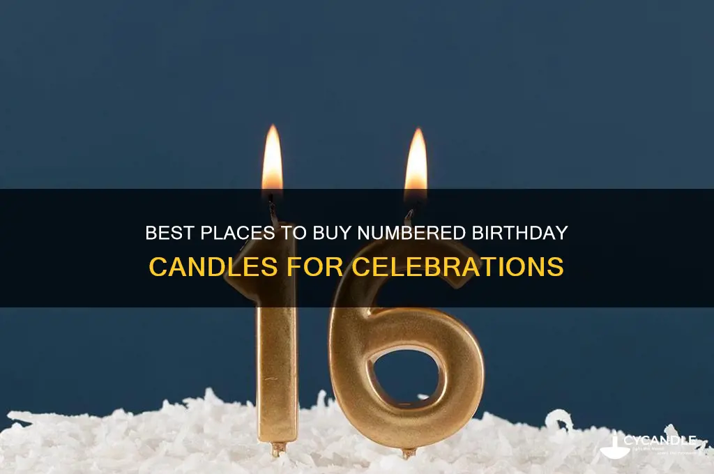 where to buy birthday candles numbers