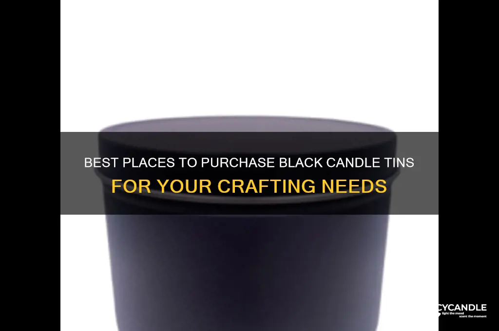 where to buy black candle tins