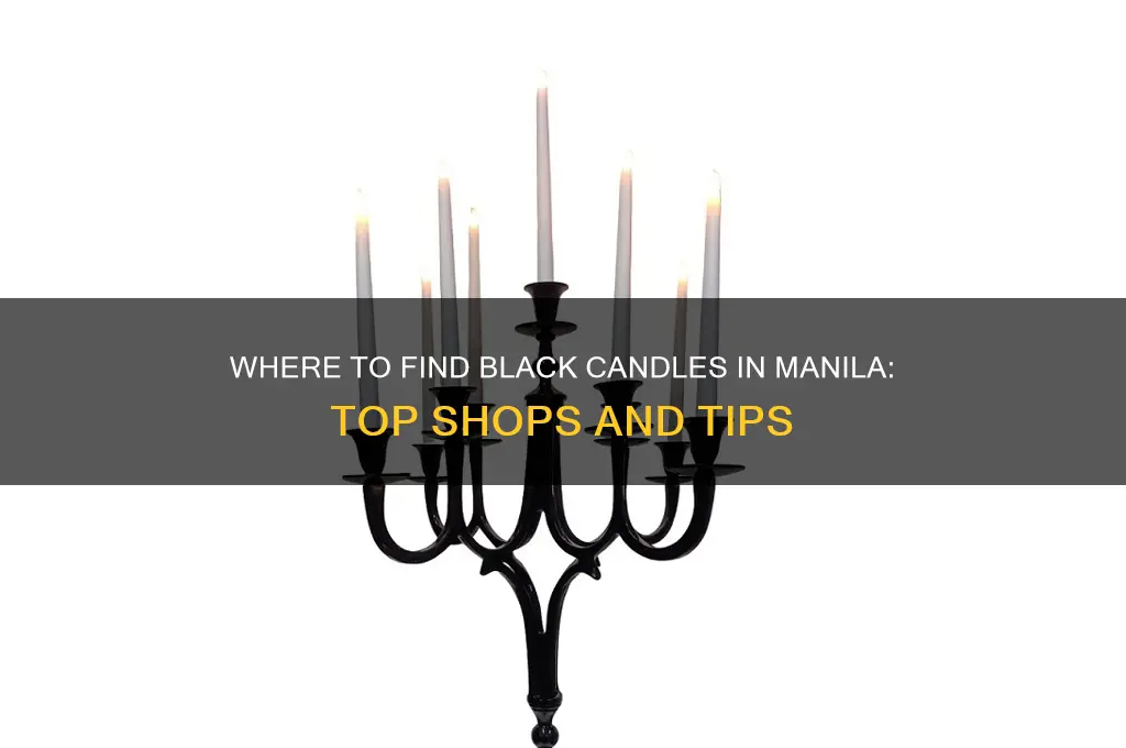 where to buy black candles in manila