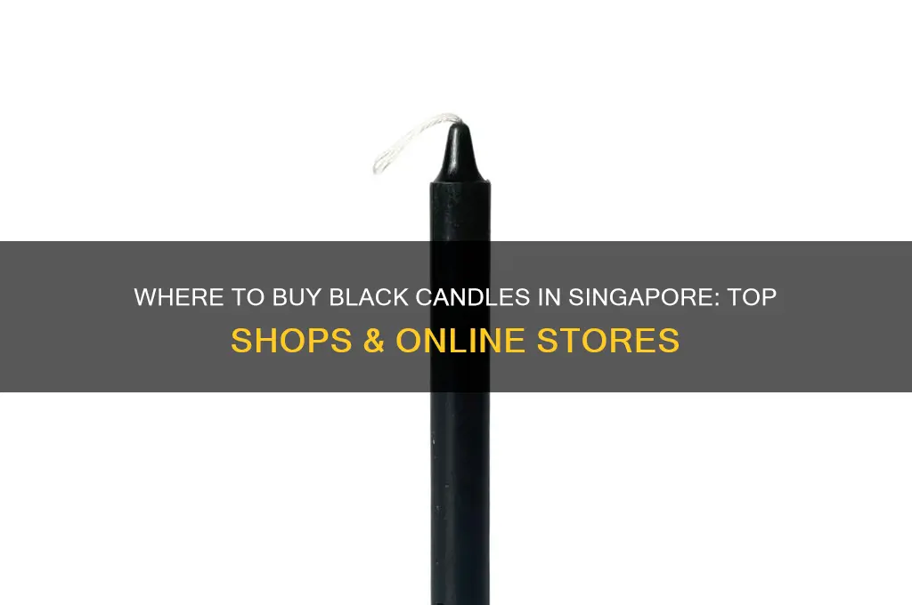 where to buy black candles in singapore