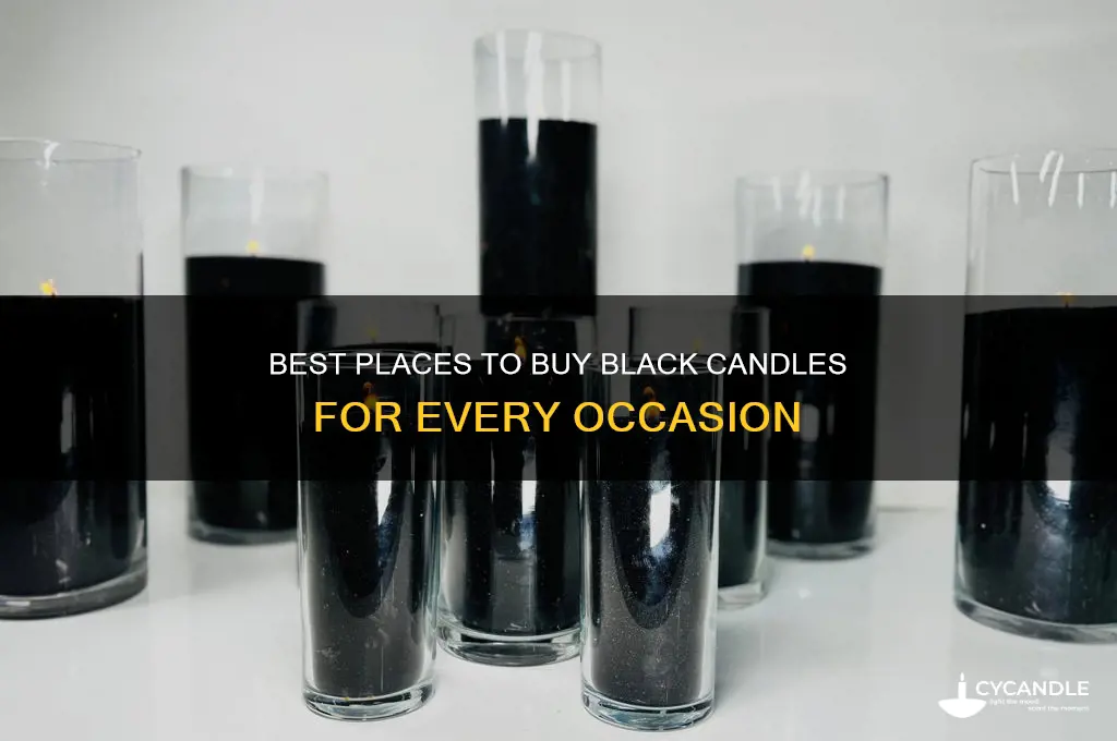 where to buy black candles