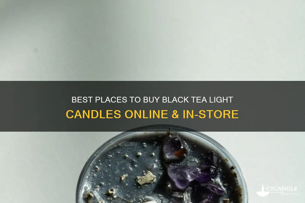 where to buy black tea light candles