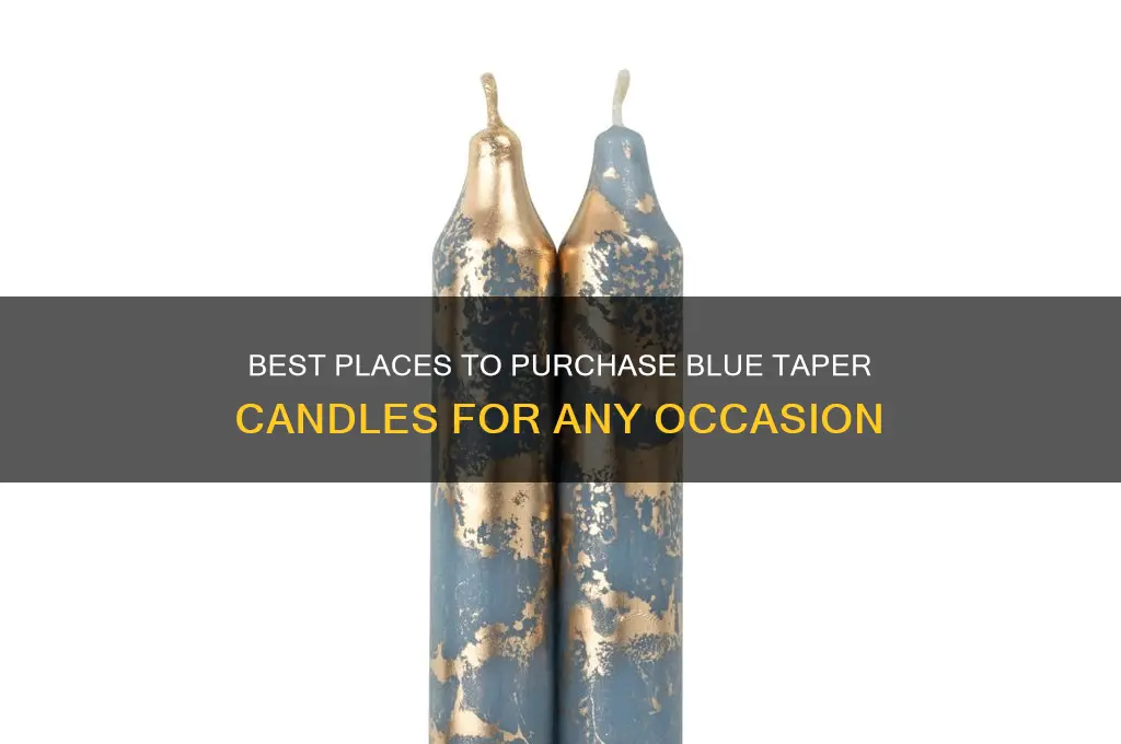 where to buy blue taper candles