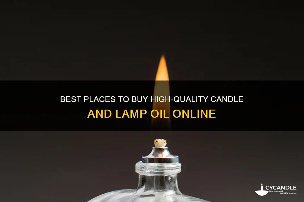 where to buy candle and lamp oil