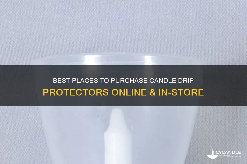 where to buy candle drip protectors