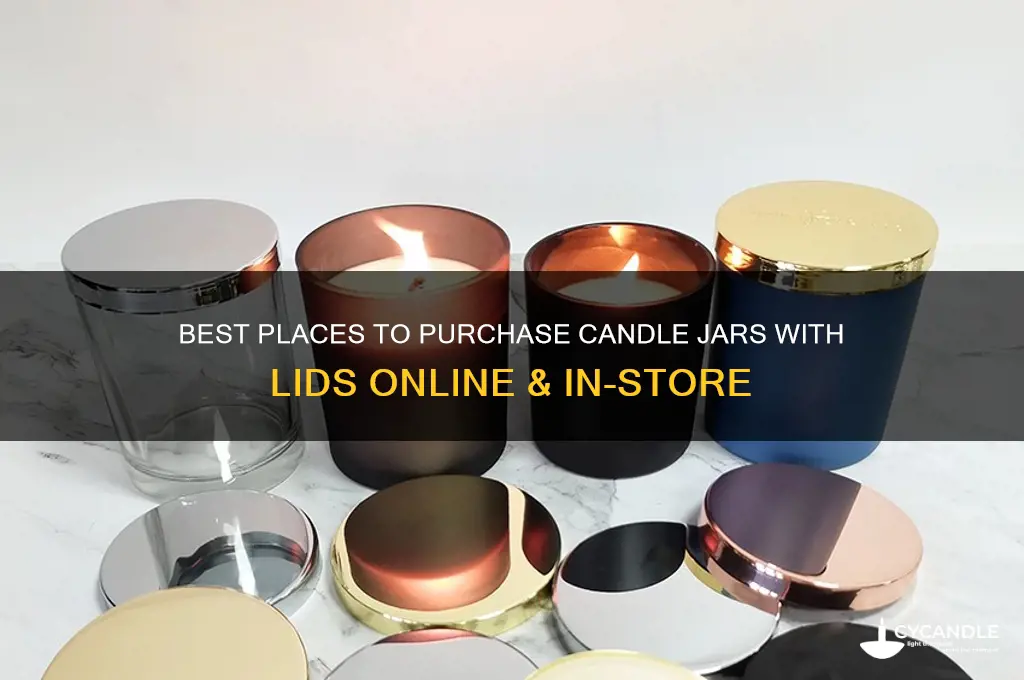 where to buy candle jars with lids