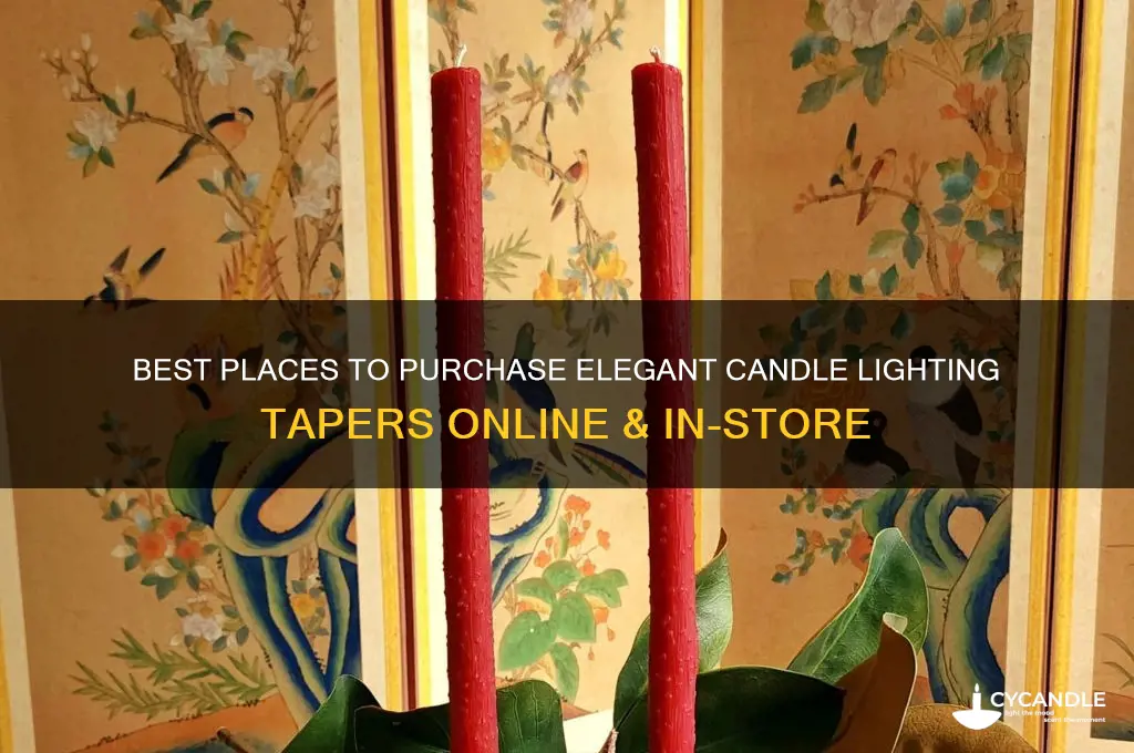 where to buy candle lighting tapers