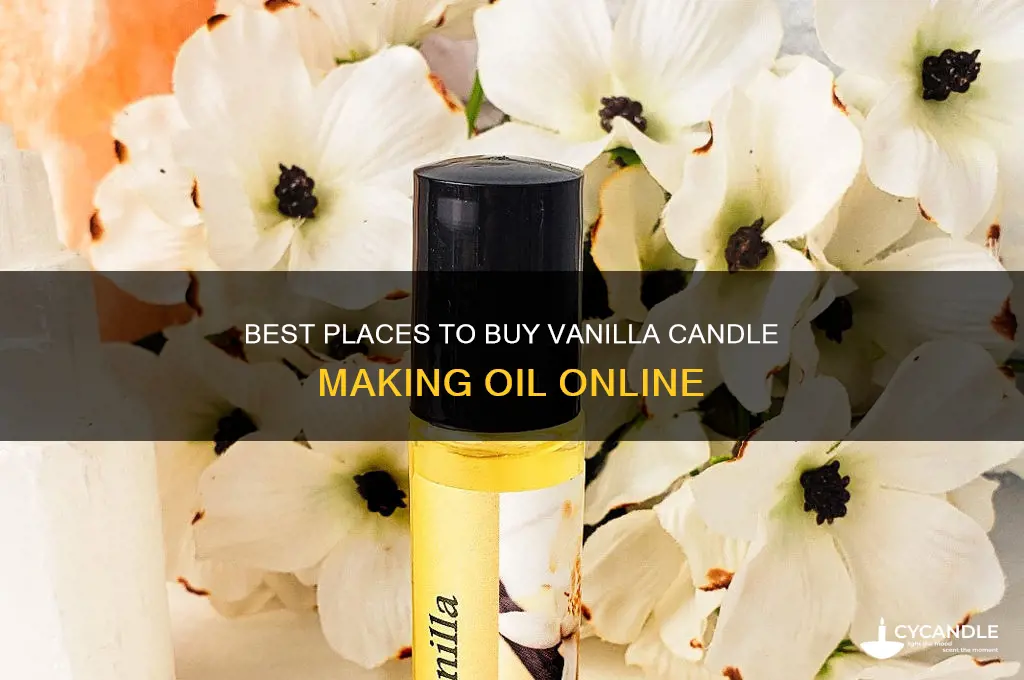 where to buy candle making oil vanilla