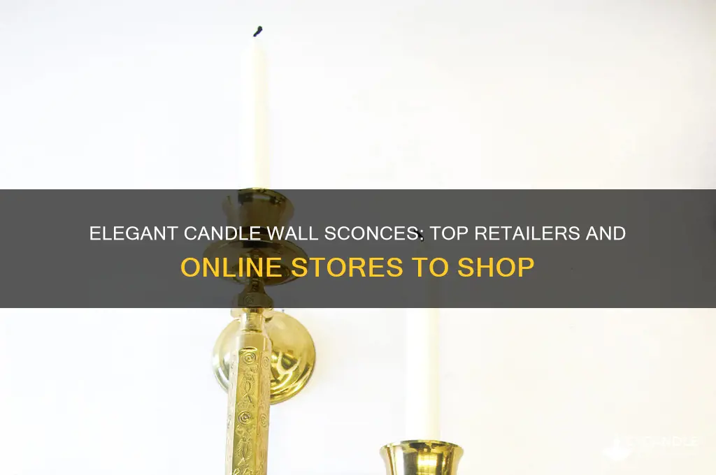 where to buy candle wall sconces