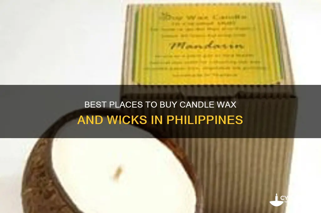 where to buy candle wax and wicks in philippines
