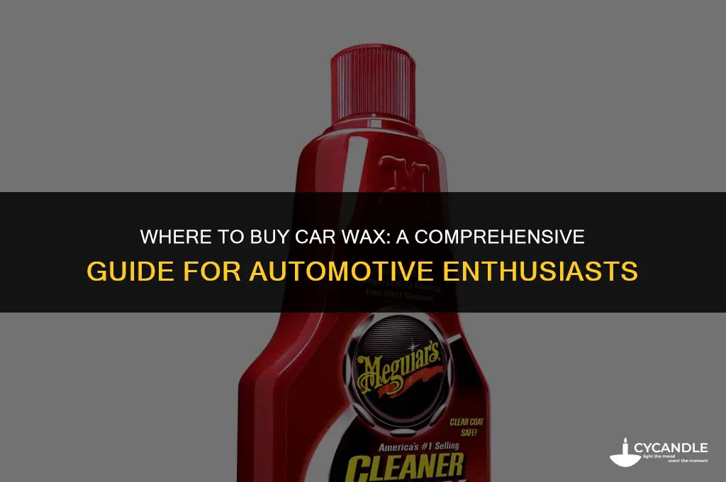 where to buy car wax