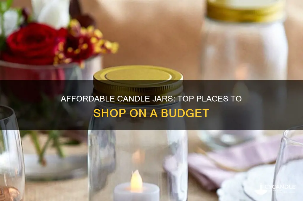 where to buy cheap candle jars