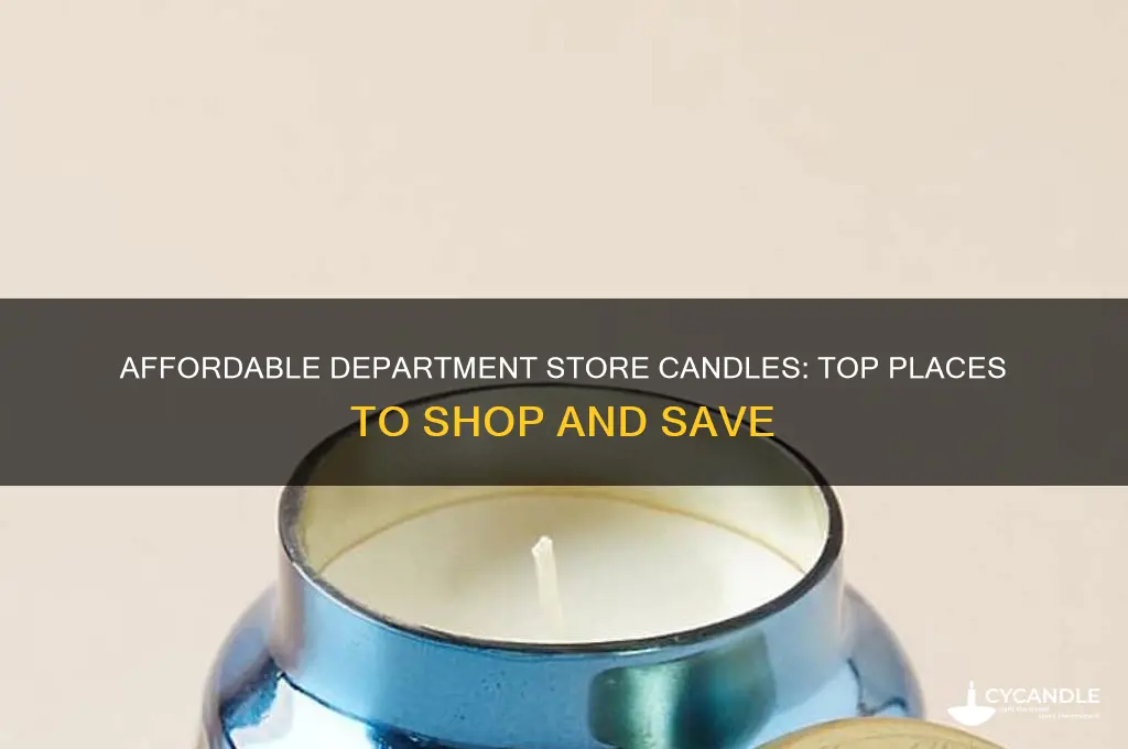 where to buy cheap department store candles