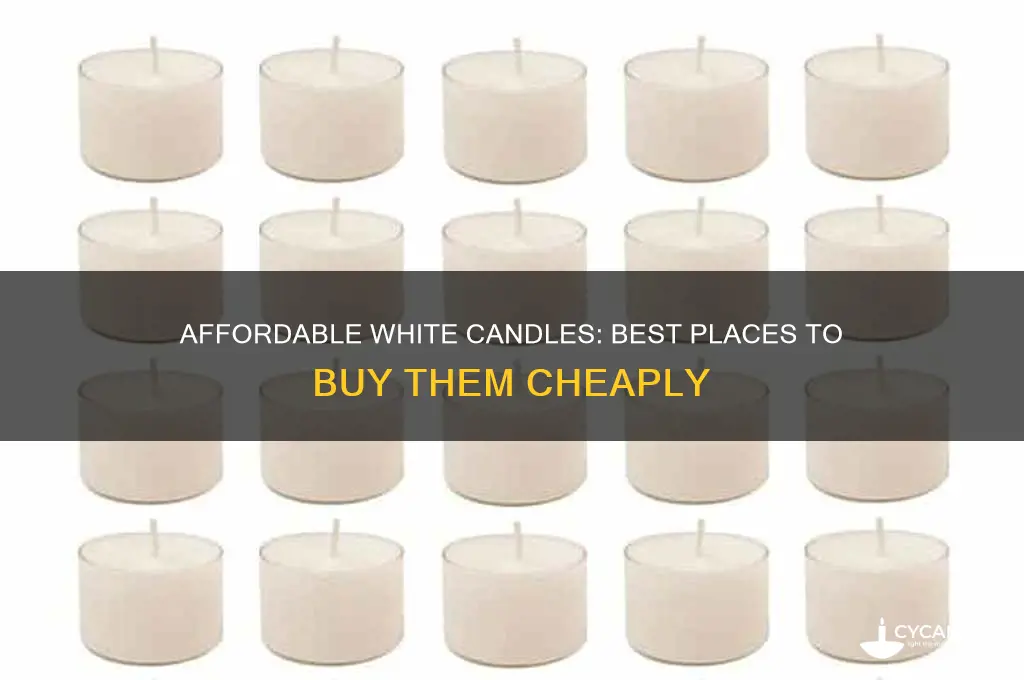 where to buy cheap white candles