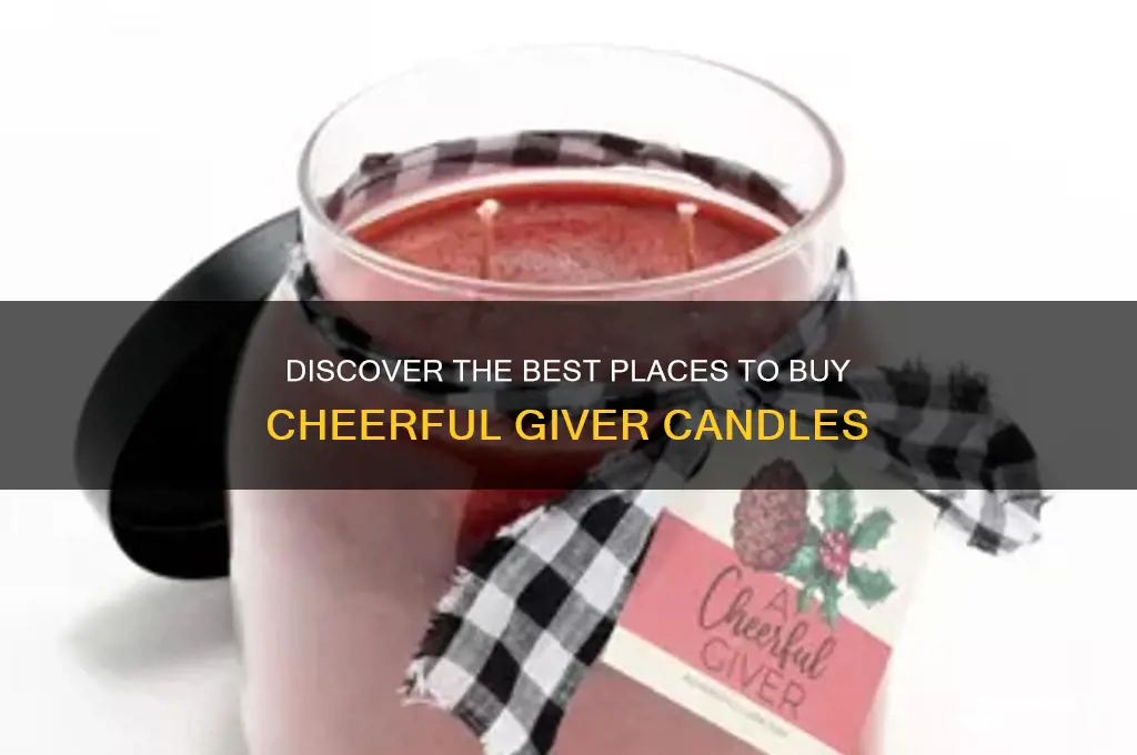 where to buy cheerful giver candles