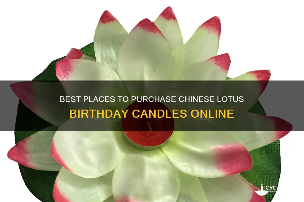 where to buy chinese lotus birthday candles