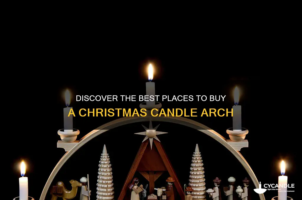 where to buy christmas candle arch