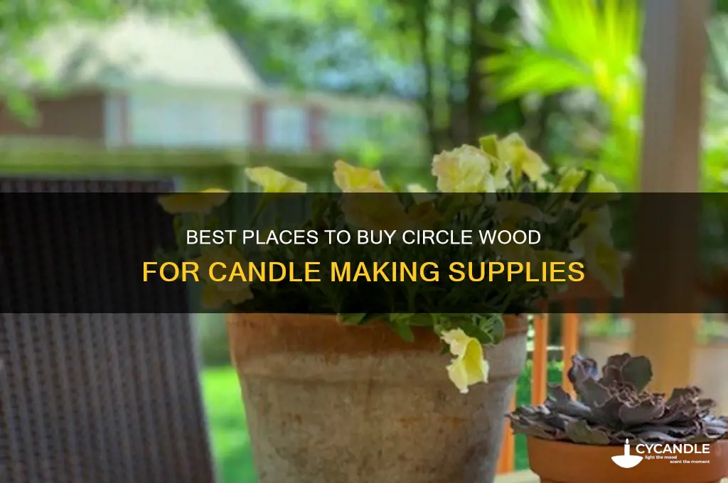 where to buy circle wood for candles