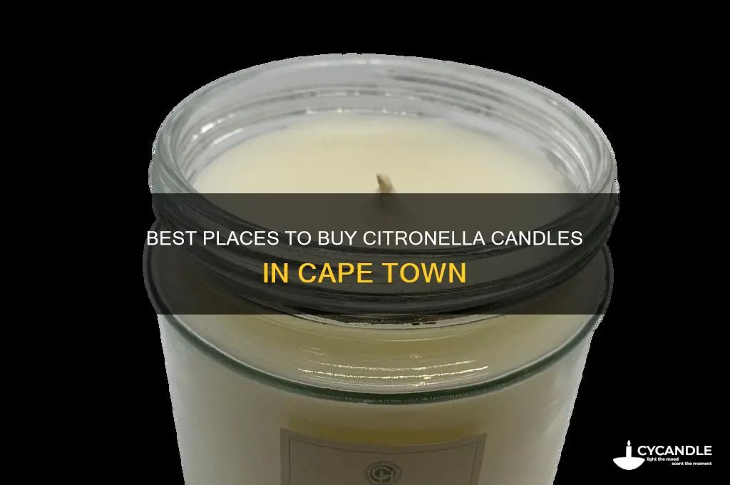 where to buy citronella candles in cape town