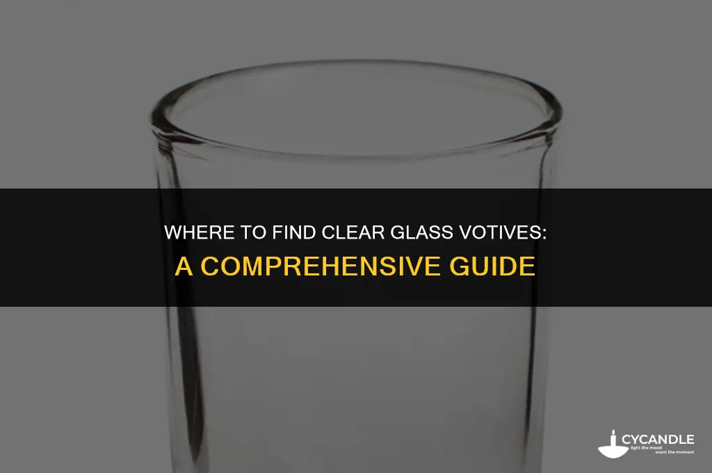 where to buy clear glass votives