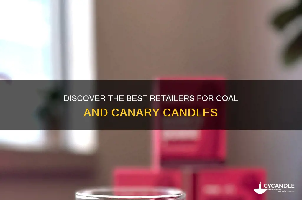 where to buy coal and canary candles