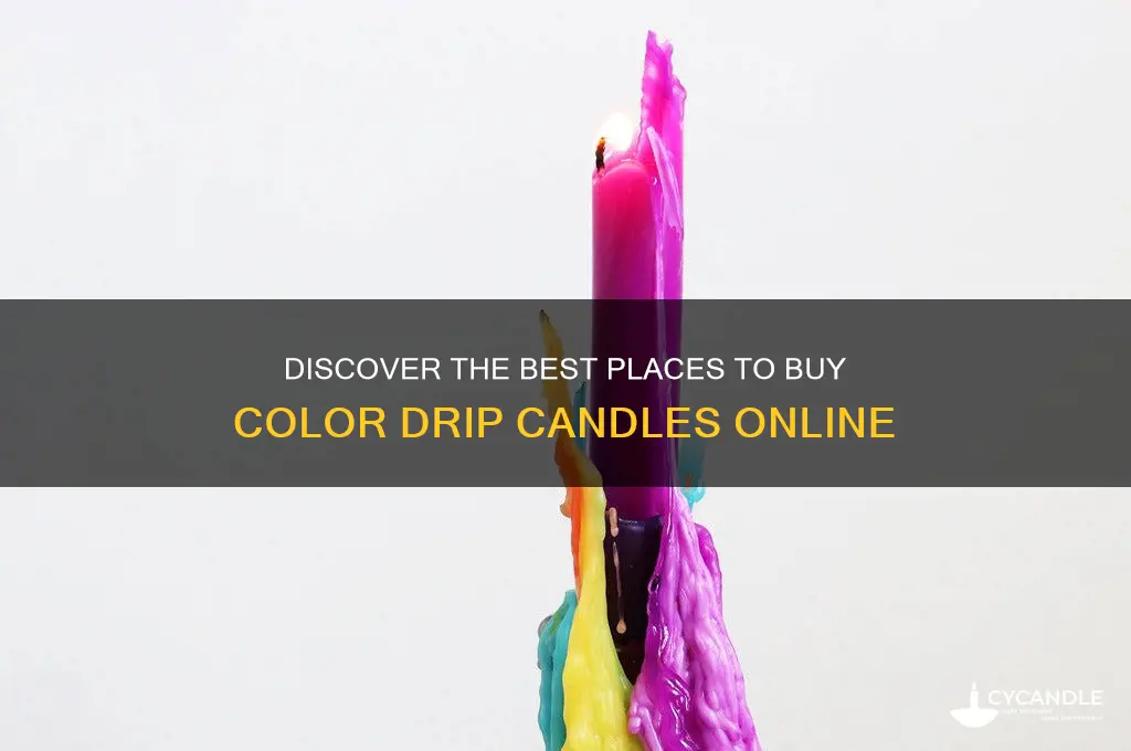 where to buy color drip candles