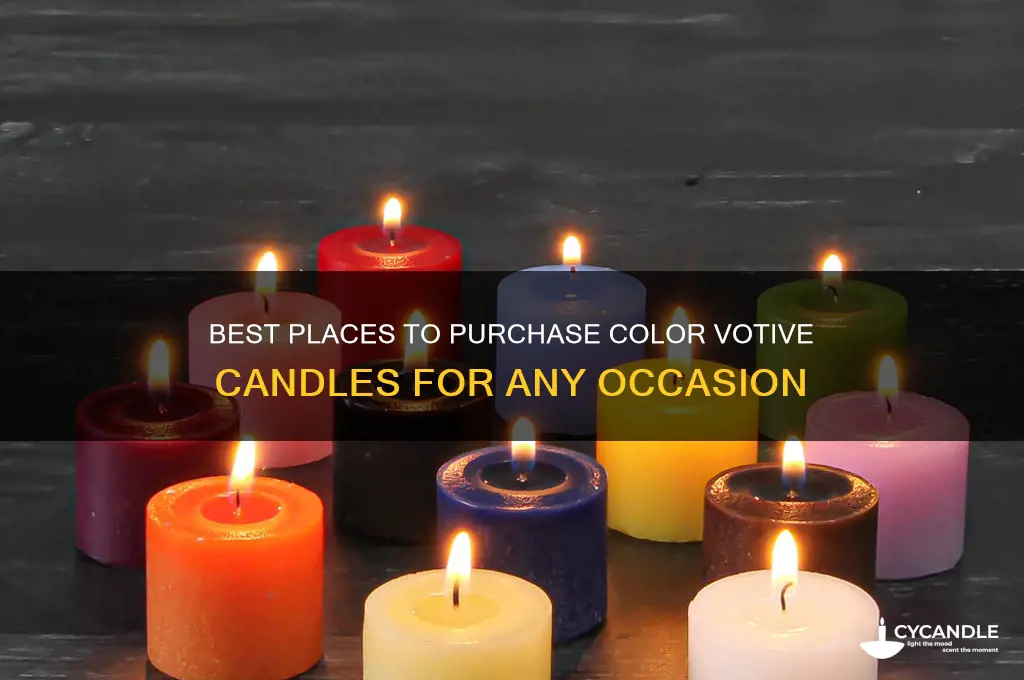 where to buy color votive candles