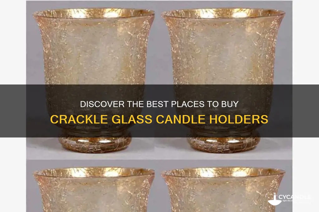 where to buy crackle glass candle holders