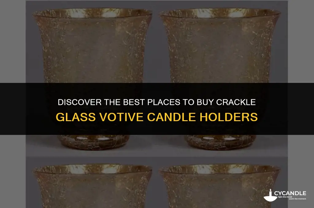 where to buy crackle glass votive candle holders