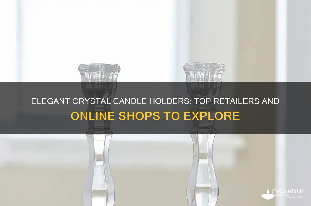 where to buy crystal candle holders